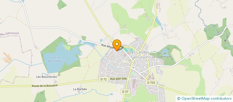 localisation de l'entreprise LES EXPRESS LANDAIS à LES LANDES-GENUSSON