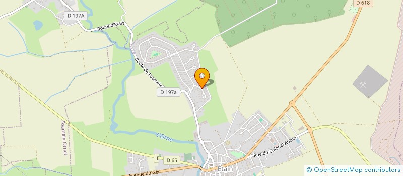 localisation de l'entreprise LES EXTRA-ORDINAIRES à ETAIN