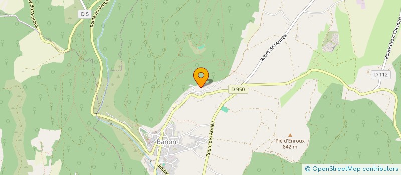 localisation de l'entreprise LES EYSSIGNIERES  BANON