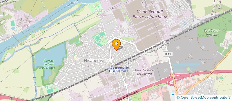 localisation de l'entreprise LES-F  AUBERGENVILLE