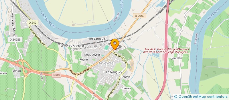 localisation de l'entreprise LES FAB'S  ARVEYRES