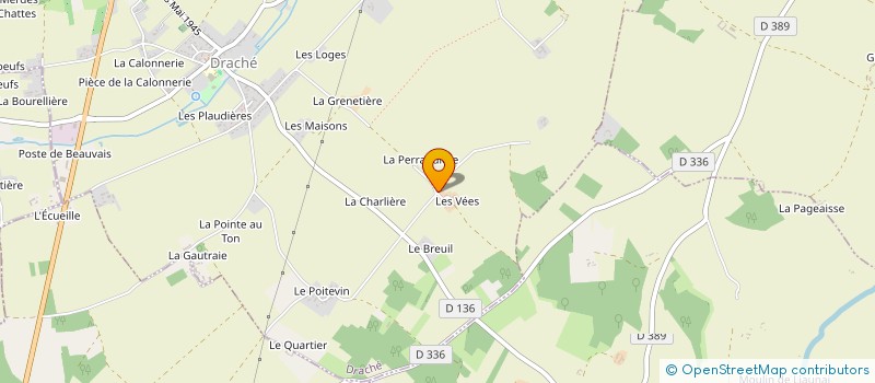 localisation de l'entreprise LES FABLES DE LA TOURAINE  DRACHE