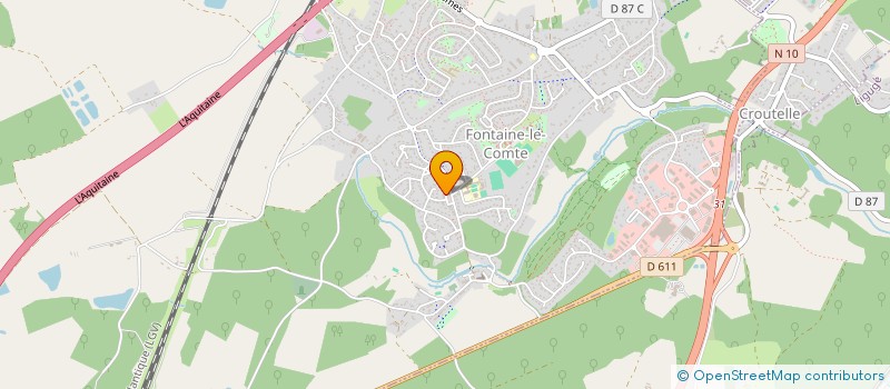 localisation de l'entreprise LES FABLES GOURMANDES  FONTAINE-LE-COMTE