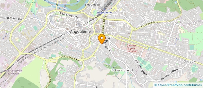 localisation de l'entreprise LES FABRICATEURS à ANGOULEME