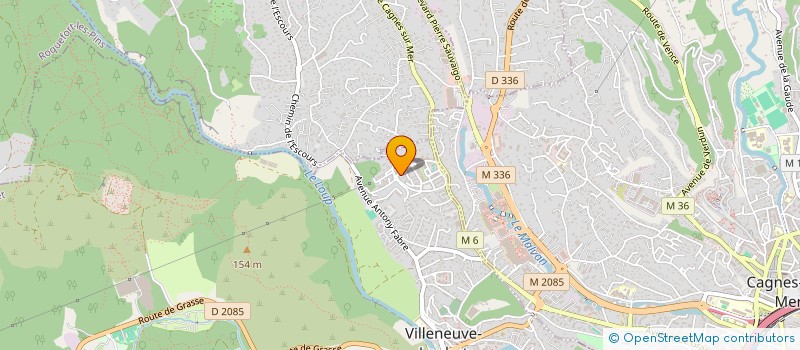 localisation de l'entreprise LES FABRIQUES REUNIS à VILLENEUVE-LOUBET