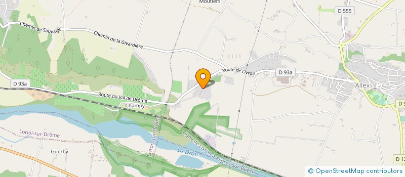 localisation de l'entreprise LES FABULEURS  ALLEX