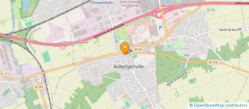 localisation de l'entreprise LES FACADES à AUBERGENVILLE