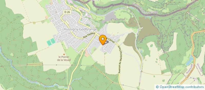 localisation de l'entreprise LES FACADES D'OKTAY  HUSSIGNY-GODBRANGE