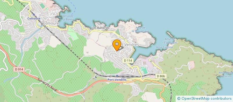 localisation de l'entreprise LES FACADES DE L'EUROPE  PORT-VENDRES