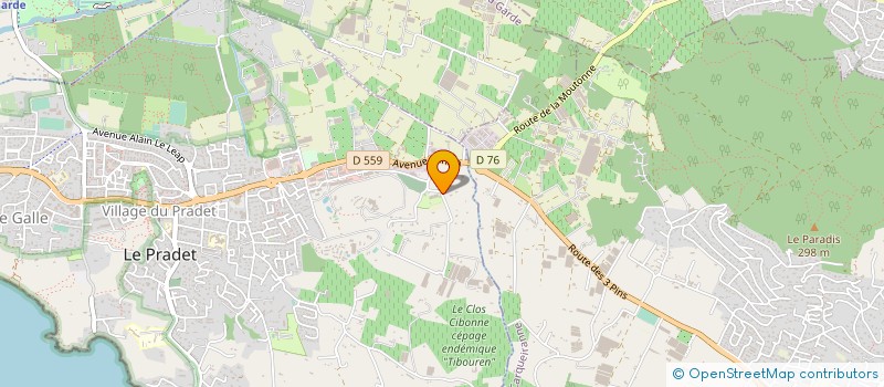 localisation de l'entreprise LES FACADES DE MANON  LE PRADET