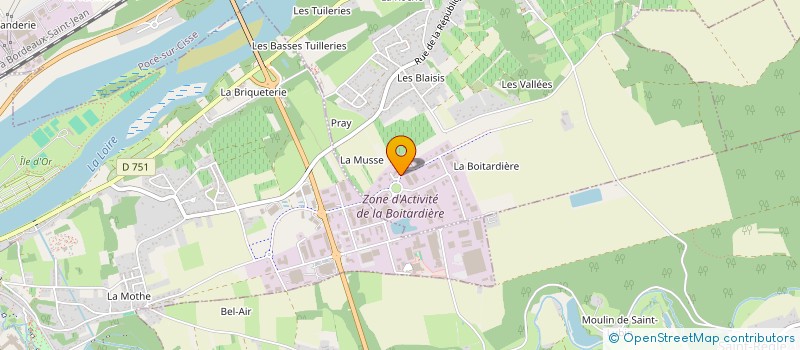 localisation de l'entreprise LES FACADES DE TOURAINE à CHARGE
