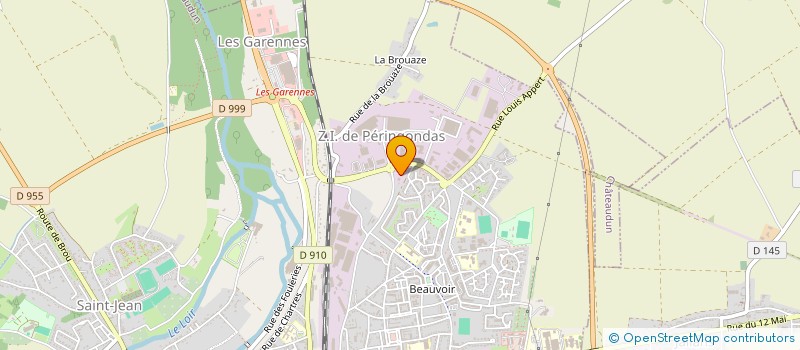 localisation de l'entreprise LES FACADES DUNOISES à CHATEAUDUN