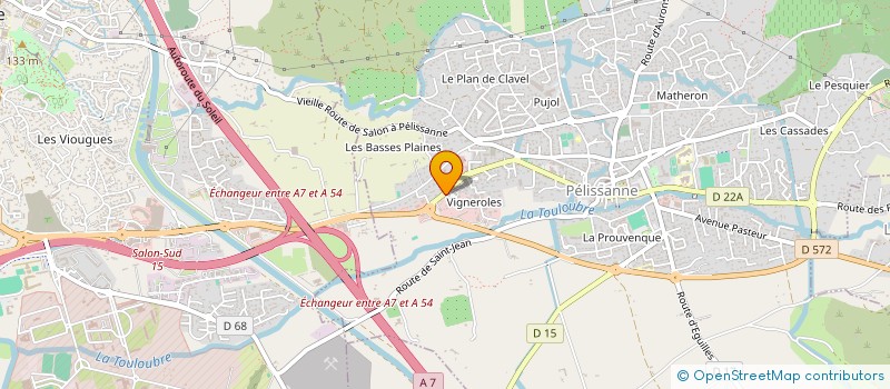 localisation de l'entreprise LES FACADES PROVENCALES  PELISSANNE