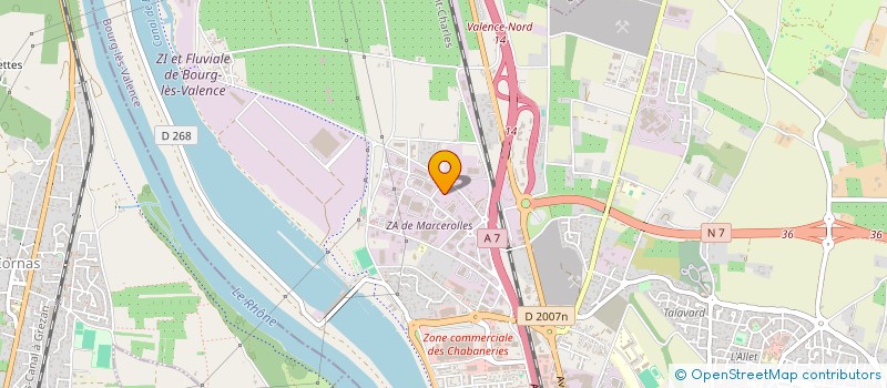 localisation de l'entreprise LES FACADIERS DE FRANCE  VALENCE