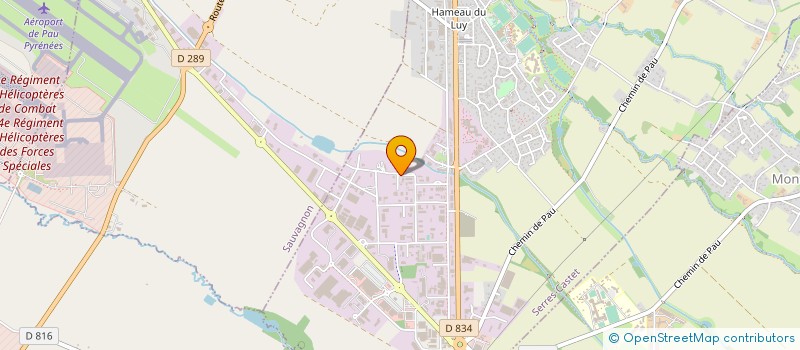 localisation de l'entreprise LES FACADIERS DU BEARN ENTREPRISE GENERALE DOMINGO  SERRES-CASTET