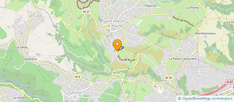 localisation de l'entreprise LES FACADIERS DU GIER  SAINT-MARTIN-LA-PLAINE