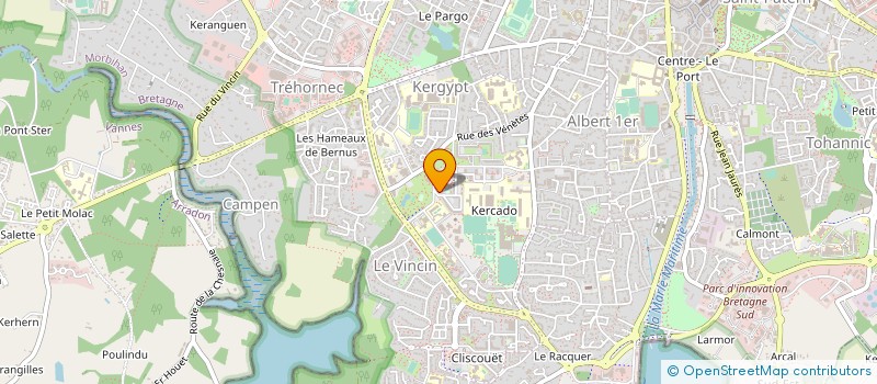 localisation de l'entreprise LES FACADIERS DU MORBIHAN à VANNES