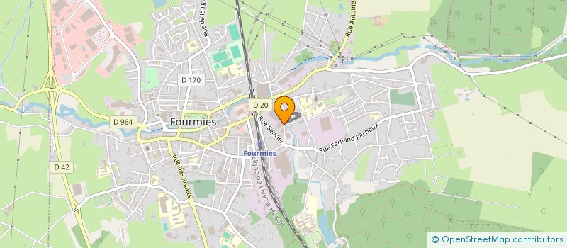 localisation de l'entreprise LES FACHETTES  FOURMIES