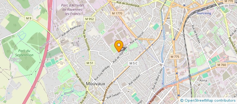 localisation de l'entreprise LES FACONNABLES HAUTS-DE-FRANCE à MOUVAUX