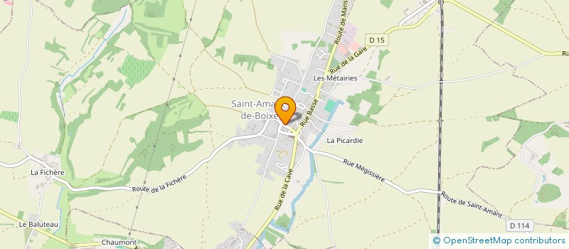 localisation de l'entreprise LES FACONNEURS  SAINT-AMANT-DE-BOIXE