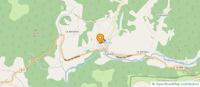 localisation de l'entreprise LES FADARELLES DU LARZAC  SAINTE-EULALIE-DE-CERNON