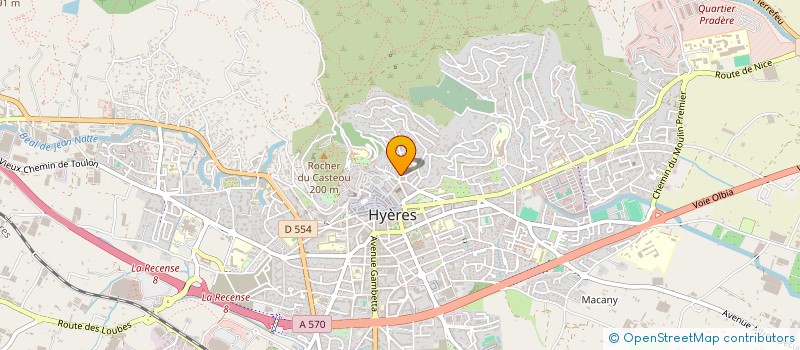 localisation de l'entreprise LES FADARTS à HYERES