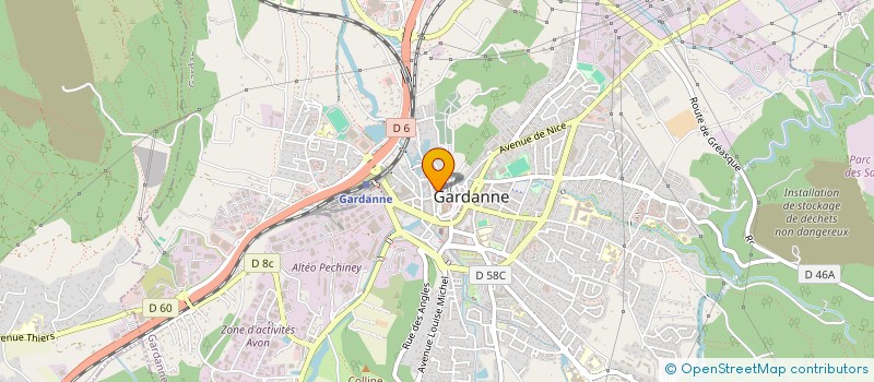 localisation de l'entreprise LES FAE à GARDANNE