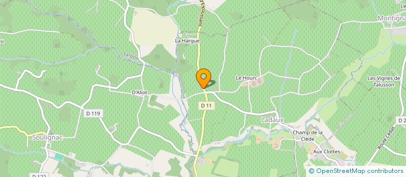 localisation de l'entreprise LES FAGNARDS  LADAUX