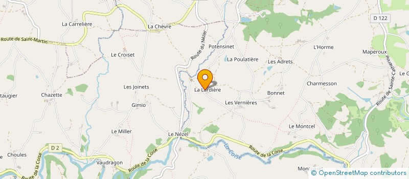 localisation de l'entreprise LES FAGOTIERS DE LA 6  SAINT MARTIN EN HAUT