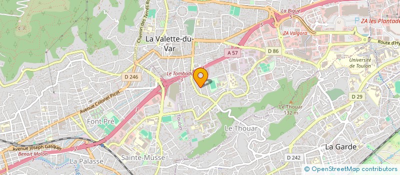 localisation de l'entreprise LES FAISSES à LA VALETTE DU VAR