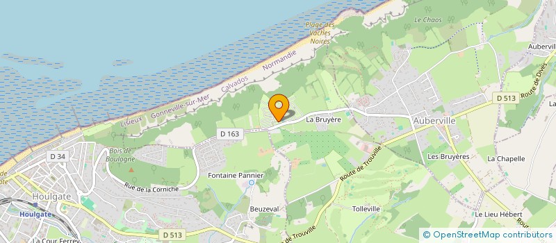 localisation de l'entreprise LES FALAISES à GONNEVILLE-SUR-MER