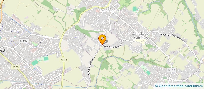 localisation de l'entreprise LES FALAISES  PECHBONNIEU