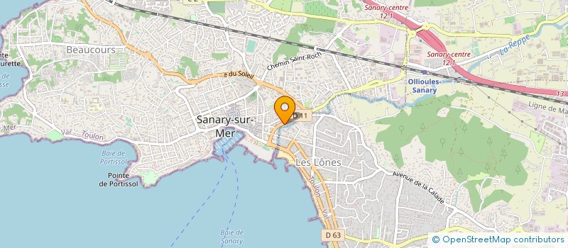 localisation de l'entreprise LES FALBALAS D'ALICE  SANARY-SUR-MER