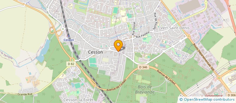 localisation de l'entreprise LES FAMILLES DE L'ECOLE PEV  CESSON