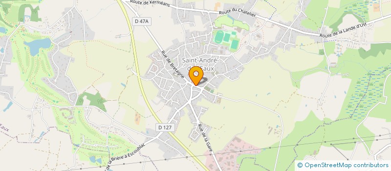 localisation de l'entreprise LES FANAS DU DANCING à SAINT-ANDRE-DES-EAUX