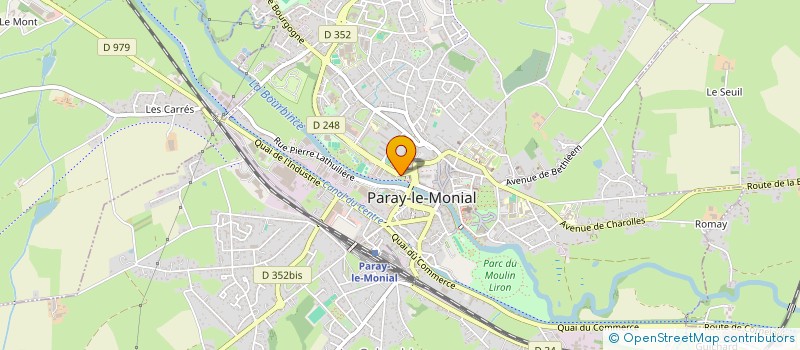 localisation de l'entreprise LES FANS DE L'ACCORDEON à PARAY-LE-MONIAL