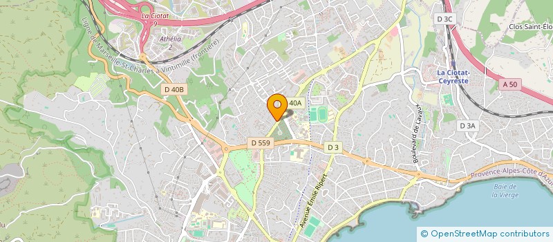 localisation de l'entreprise LES FANTAISIES DE SOPHIE  LA CIOTAT