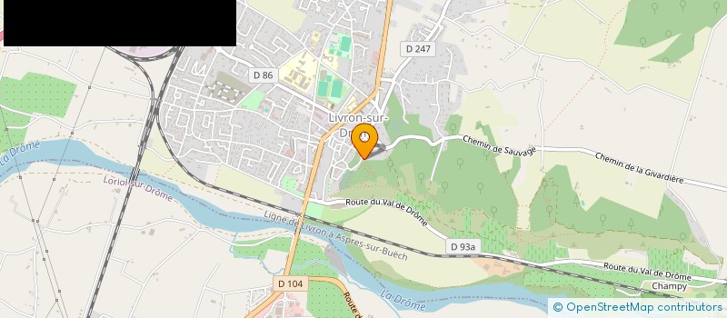 localisation de l'entreprise LES FANTOMES DE LA 11EME  LIVRON-SUR-DROME