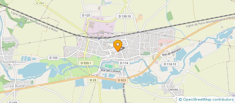 localisation de l'entreprise LES FANTOMETTES à COURVILLE-SUR-EURE