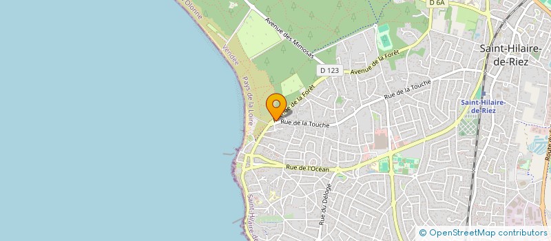 localisation de l'entreprise LES FARFADETS  SAINT-HILAIRE-DE-RIEZ