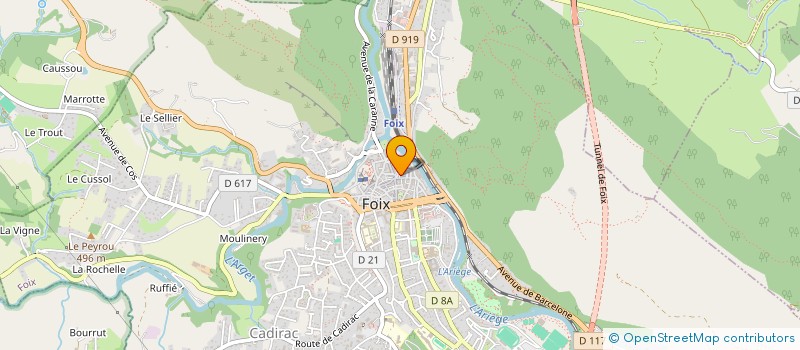 localisation de l'entreprise LES FARFADETS à FOIX