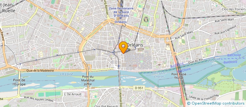 localisation de l'entreprise LES FARFADETS à ORLEANS