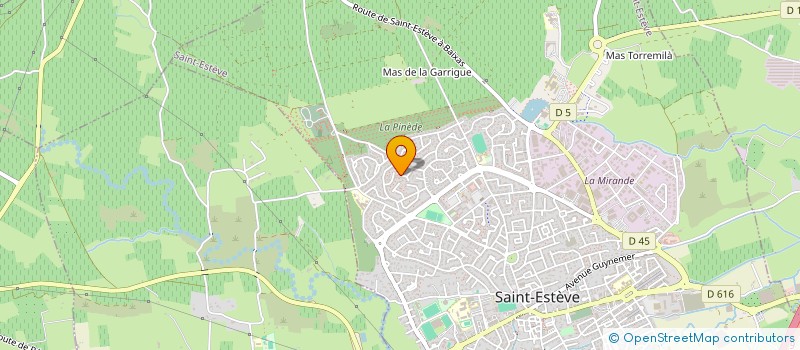 localisation de l'entreprise LES FARFADETS AVEC L'USAP  SAINT-ESTEVE