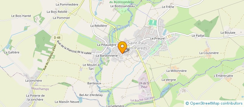 localisation de l'entreprise LES FARFADETS TENNIS DE TABLE  SAINT-PAUL-EN-PAREDS