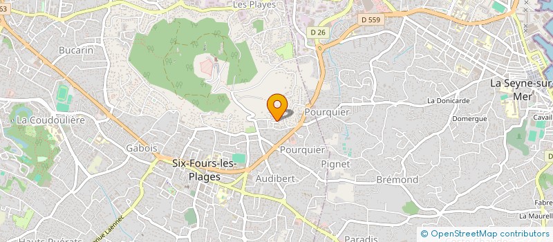 localisation de l'entreprise LES FARFADETS VERTIGOS à SIX-FOURS-LES-PLAGES