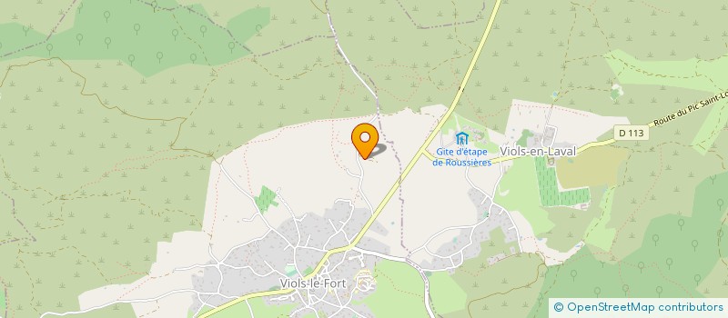 localisation de l'entreprise LES FARIGOULES à VIOLS-LE-FORT