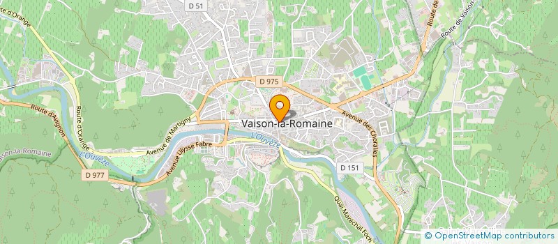 localisation de l'entreprise LES FASHIONS CHICS  VAISON-LA-ROMAINE