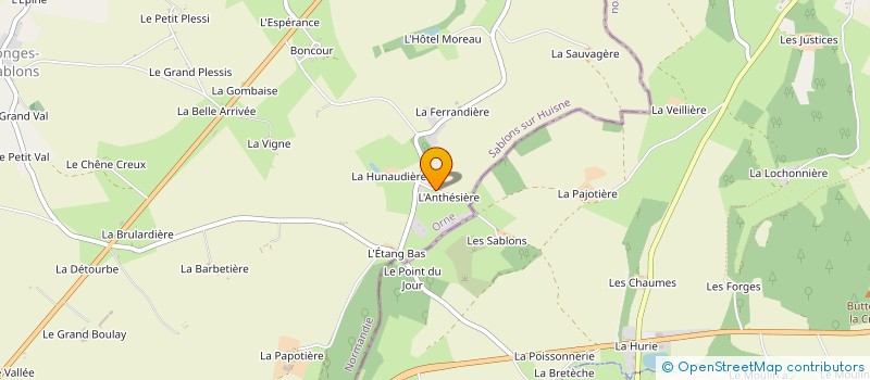 localisation de l'entreprise LES FATALS NORMANDS à SABLONS-SUR-HUISNE