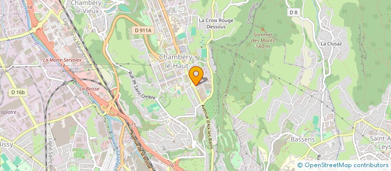 localisation de l'entreprise LES FAUCONS DE SAVOIE à CHAMBERY