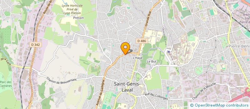 localisation de l'entreprise LES FAUFILEUSES à SAINT-GENIS-LAVAL